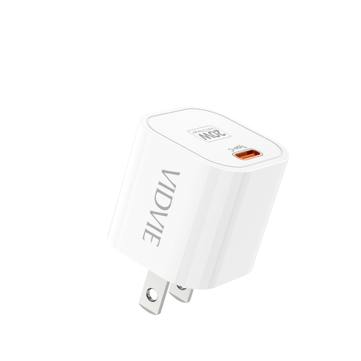 Cargador VIDVIE 20W GaN con cable Lightning – Modelo PLM353