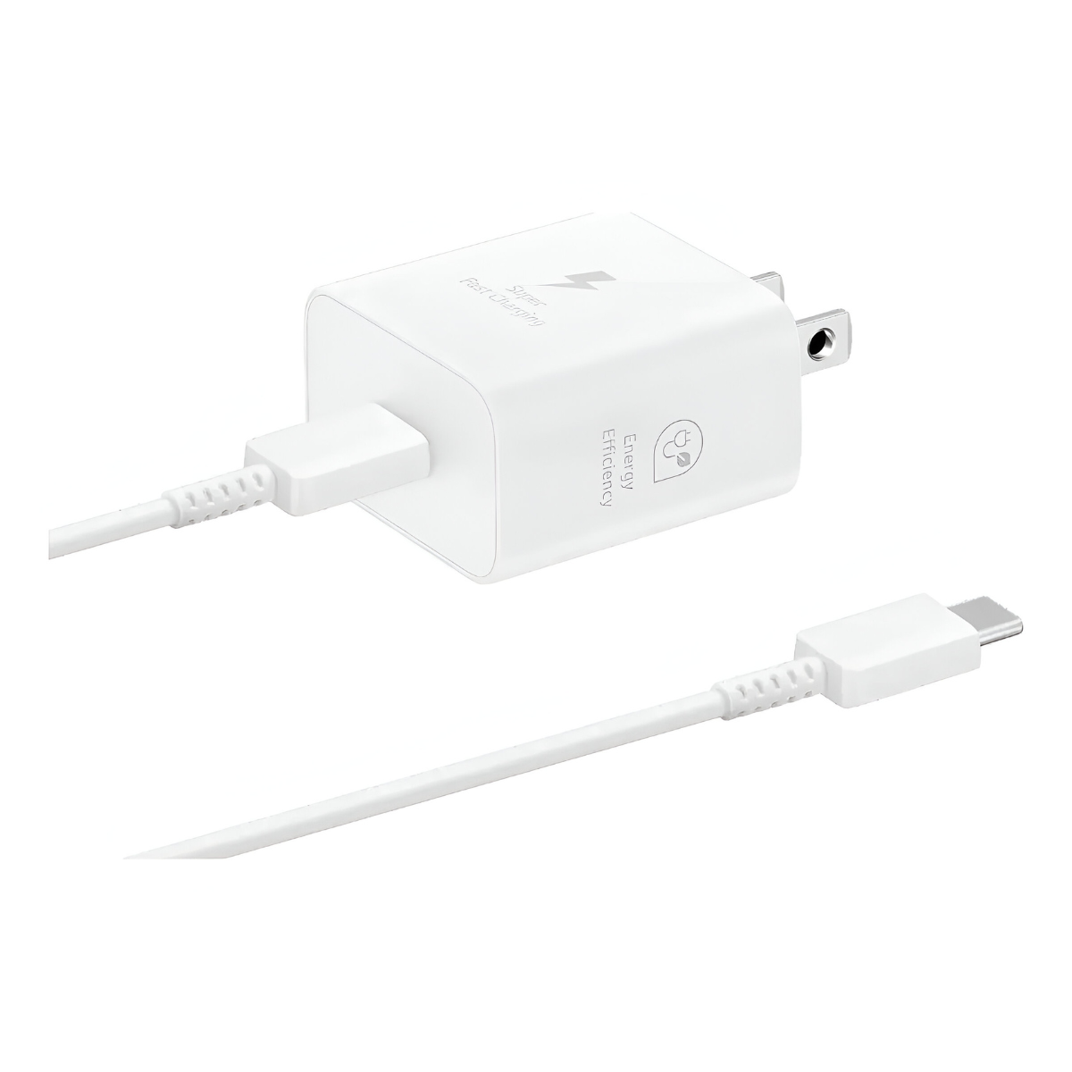 Cargador Samsung 25W Original | GaN Compacto Blanco