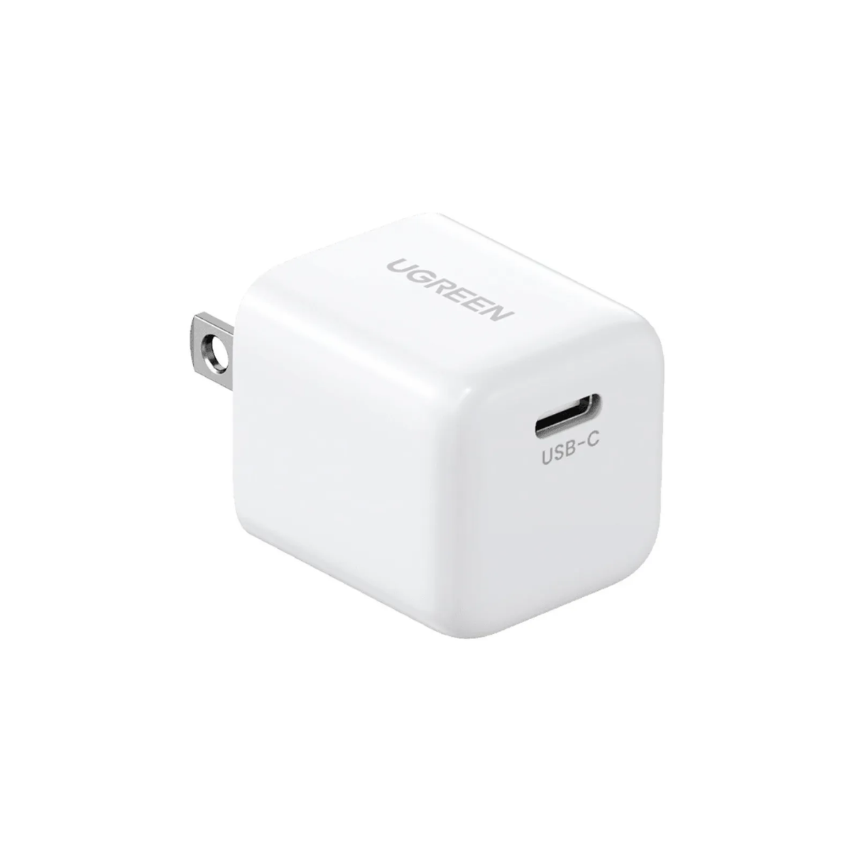 Mini Cargador UGREEN 20W Fast USB-C PD – Blanco