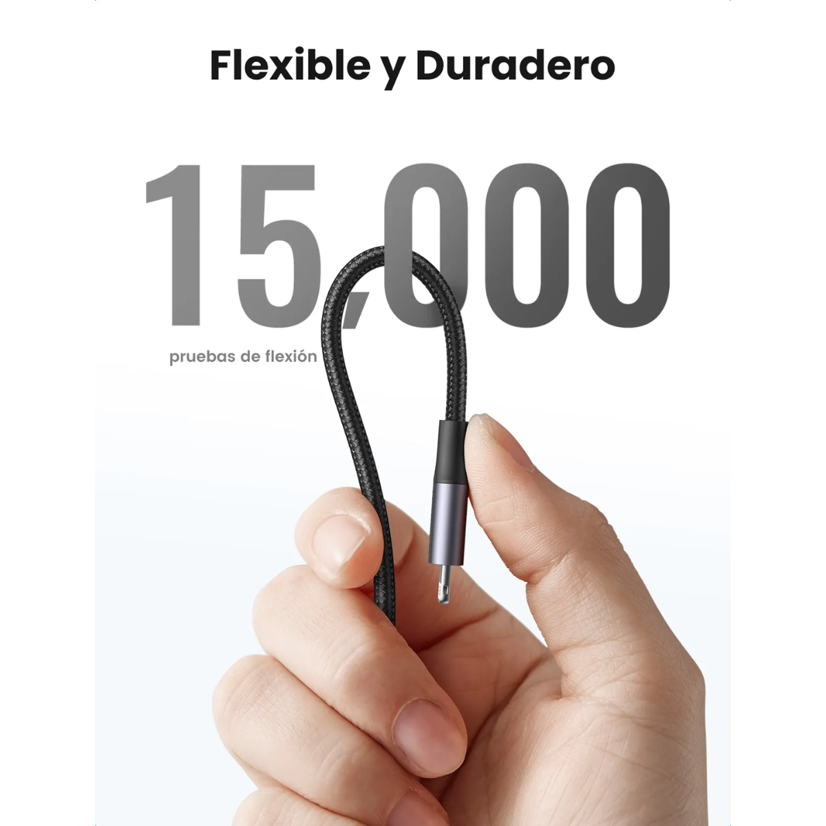 Cable UGREEN 2Metros MFI USB-C a Lightning – Carga rápida