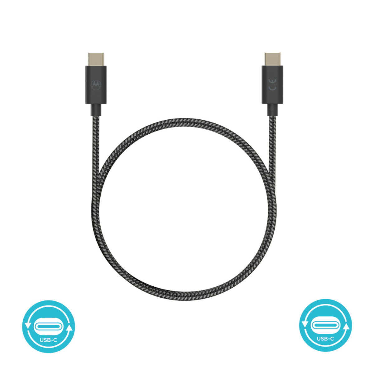Cable Motorola TurboPower 1.5Metro USB-C – Carga Rápida Original