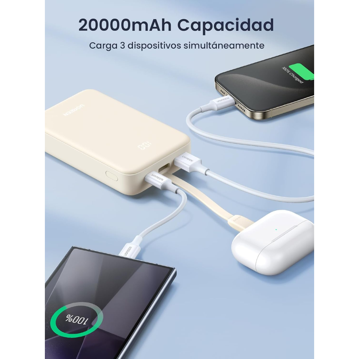 Power Bank UGREEN PB505 20000mAh 20W – Potencia que se nota