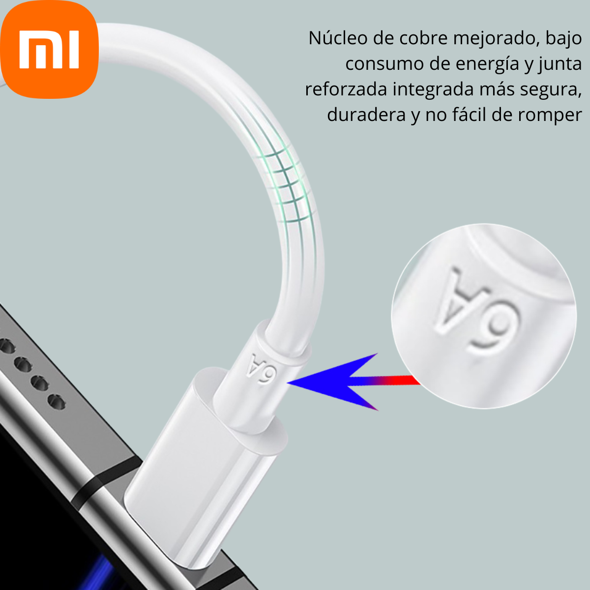 Cable Xiaomi USB A TO USB C 6A