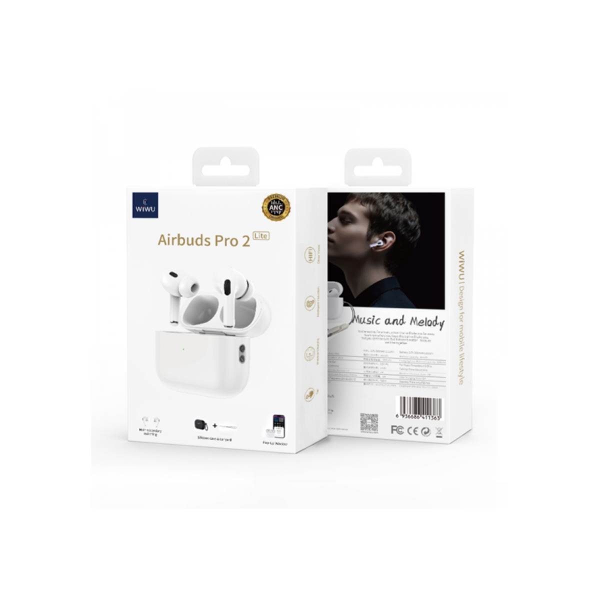 Audífonos Bluetooth WIWU Airbuds Pro 2 Lite ANC