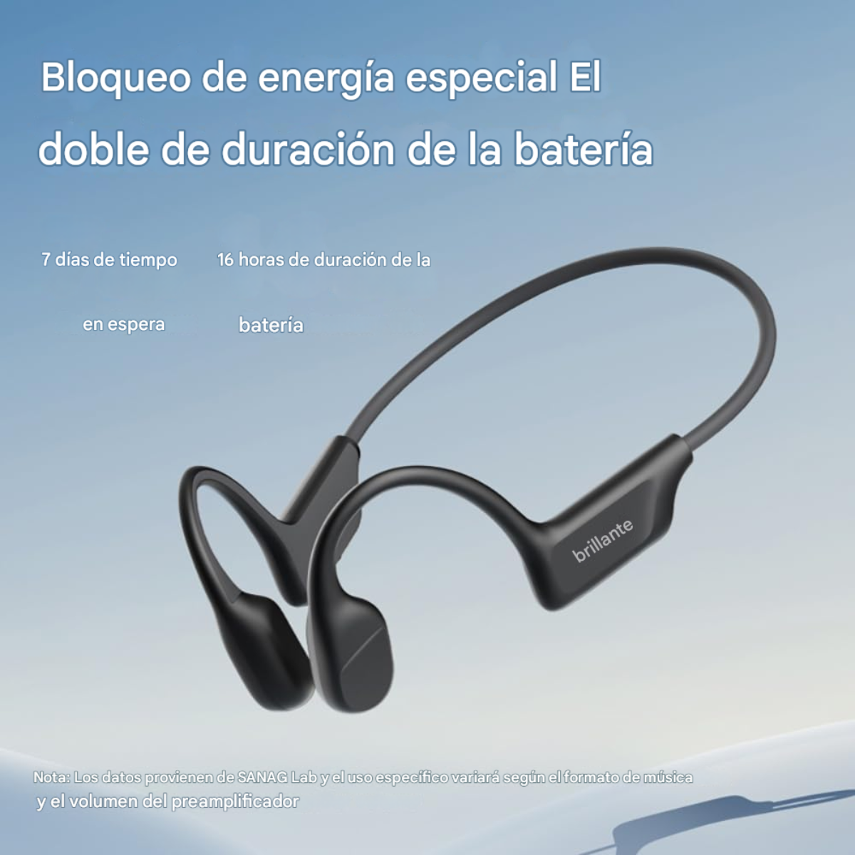 Auriculares de conducción Osea de aire abierto Bluetooth 5.3