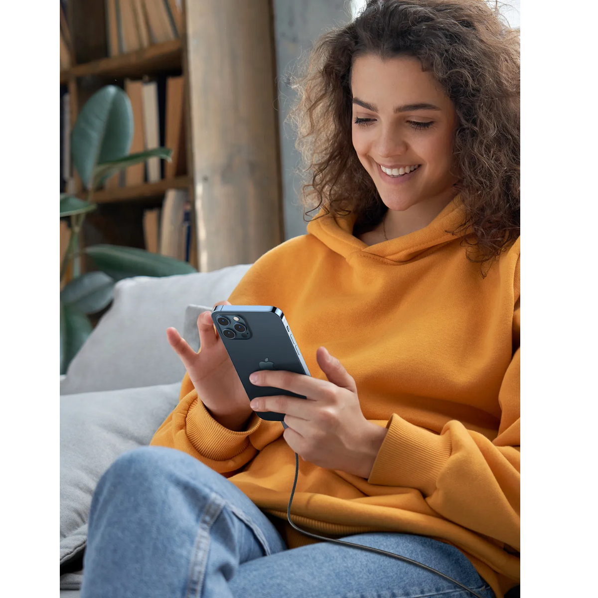 Cable UGREEN 2Metros MFI USB-C a Lightning – Carga rápida