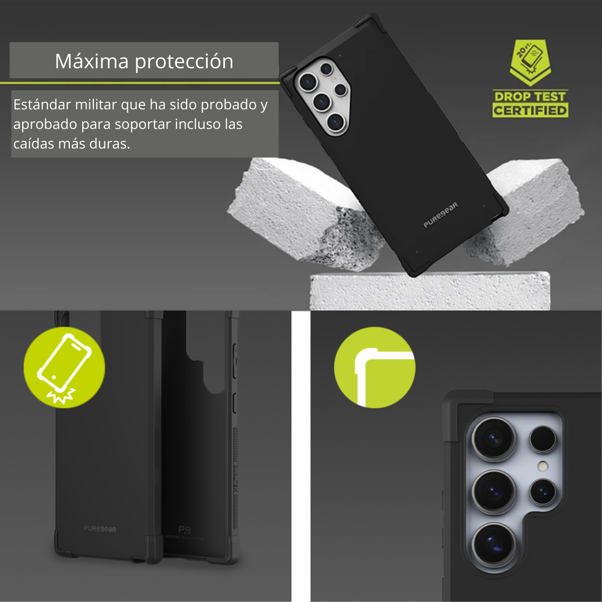 Estuche Dualtek PureGear Samsung Galaxy S24 Ultra | Protección Militar MagSafe