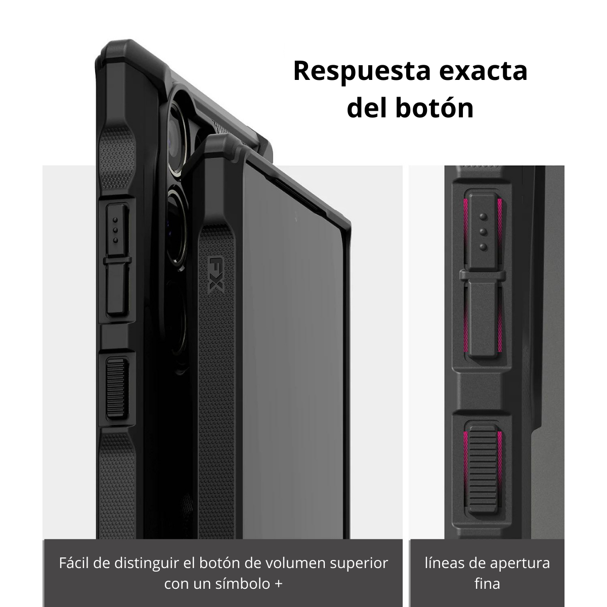 Estuche Ringke Fusion X Galaxy S24 Ultra | Transparente + Protección Militar
