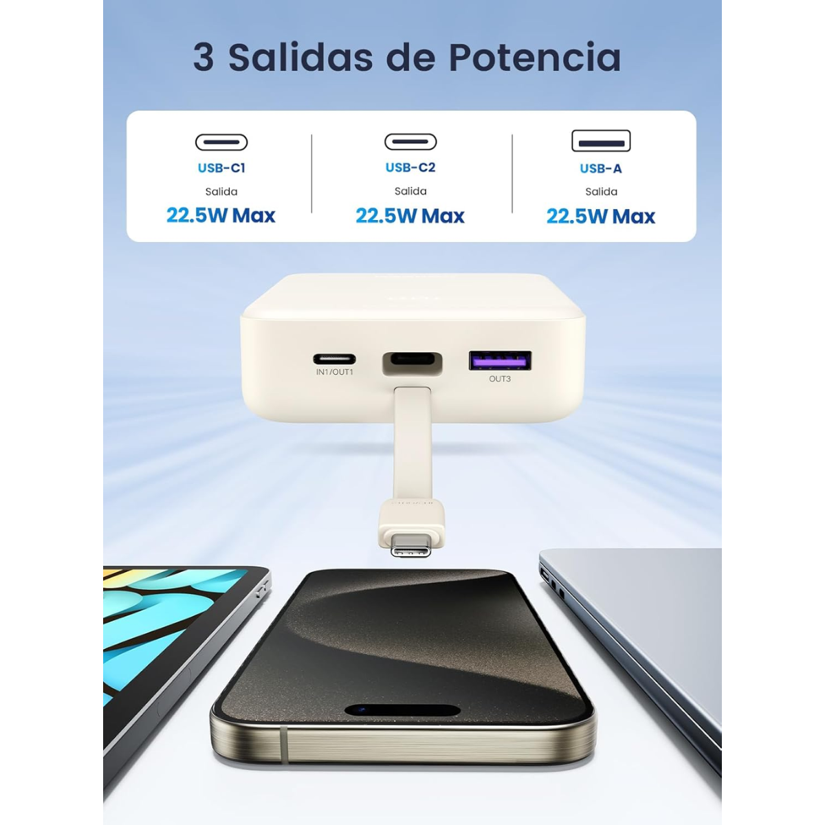 Power Bank UGREEN PB505 20000mAh 20W – Potencia que se nota