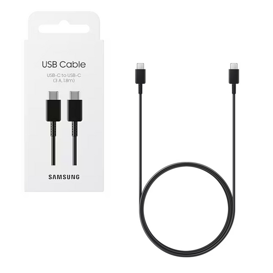 Cable Samsung USB-C a USB-C 1.8m – Carga rápida y transferencia eficiente