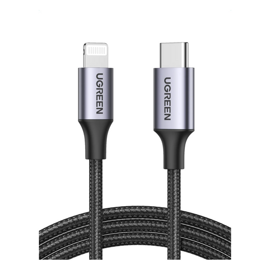Cable UGREEN 2Metros MFI USB-C a Lightning – Carga rápida