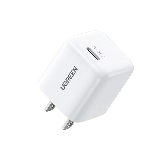 Mini Cargador UGREEN 20W Fast USB-C PD – Blanco