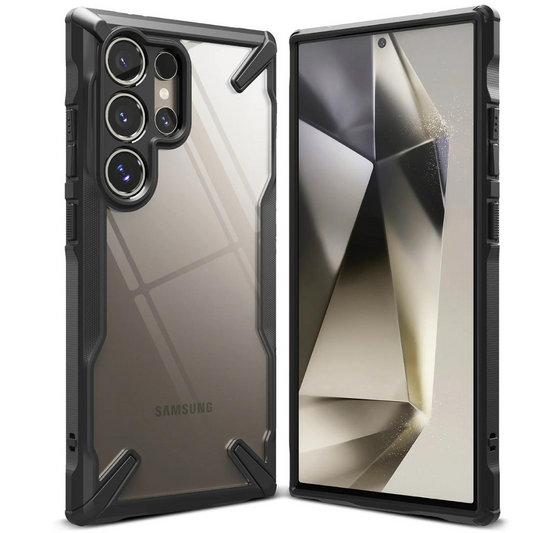 Estuche Ringke Fusion X Galaxy S24 Ultra | Transparente + Protección Militar