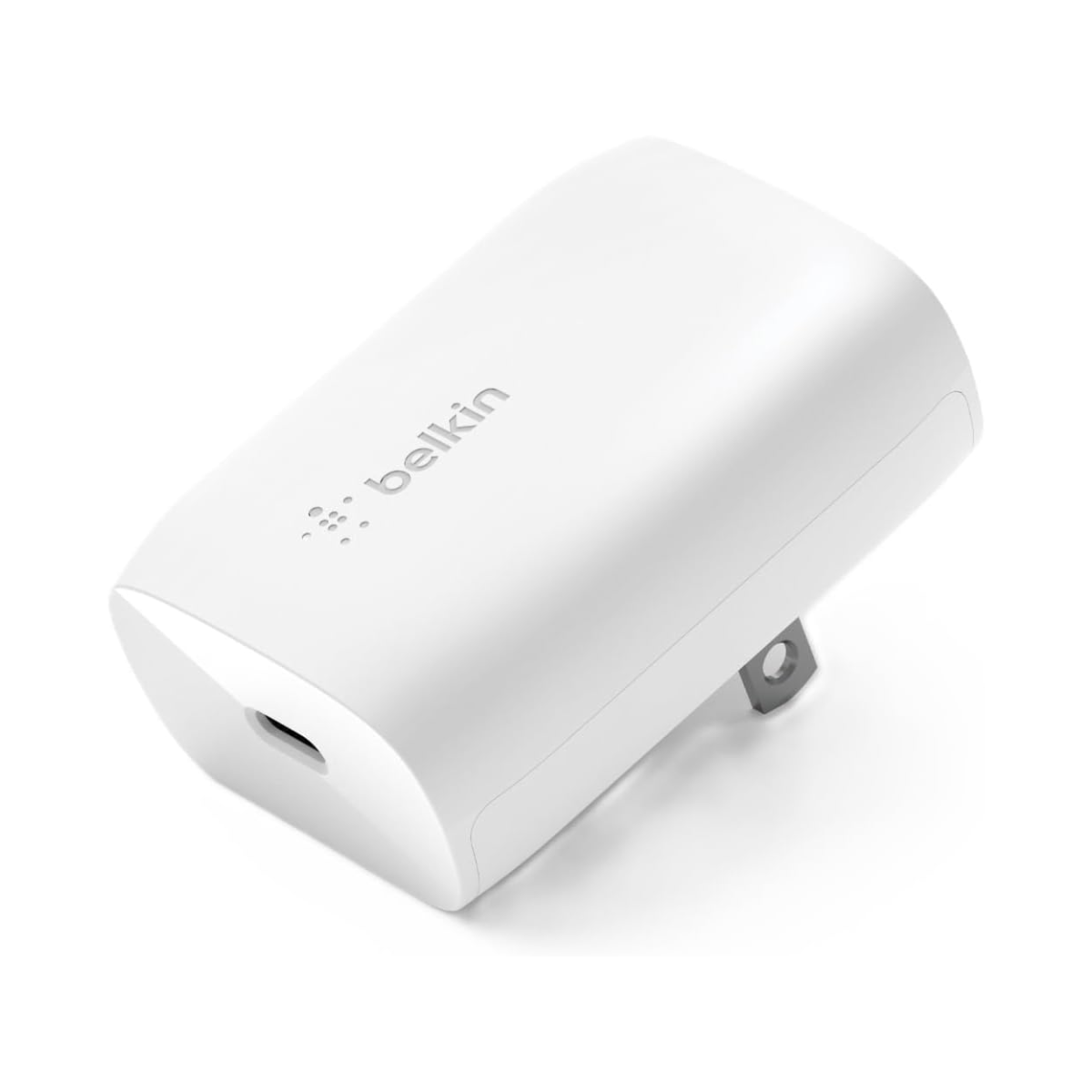 Cargador Belkin 30W USB-C a Lightning – MFi Original | Blanco