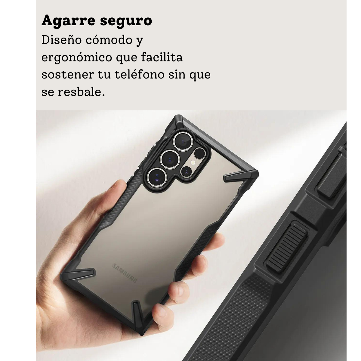 Estuche Ringke Fusion X Galaxy S24 Ultra | Transparente + Protección Militar