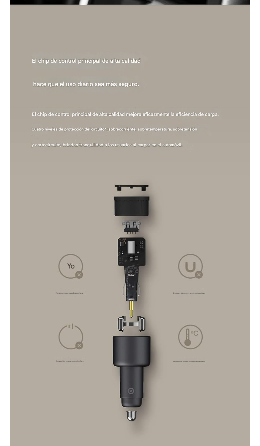 Cargador de Auto Xiaomi Mi 100W – Doble Puerto USB-C + USB-A