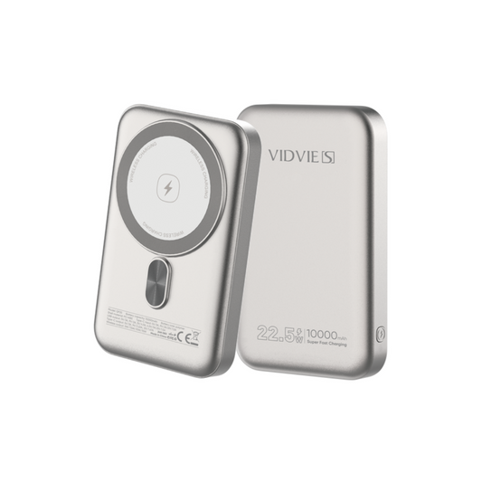 Power Bank VIDVIE SV-P01 10.000 mAh – Carga inalámbrica magnética y rápida